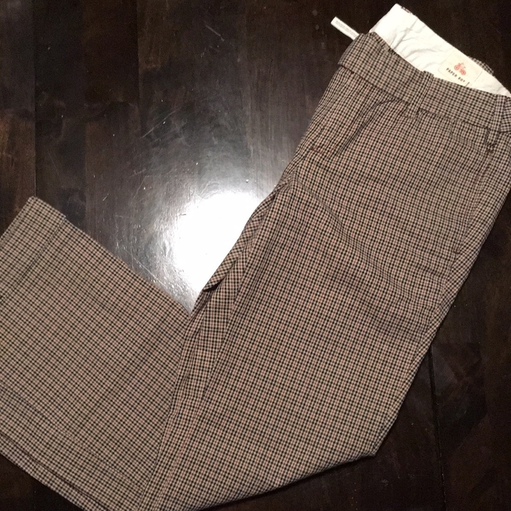 Plaid lowrise punk pants make ur butt look cute